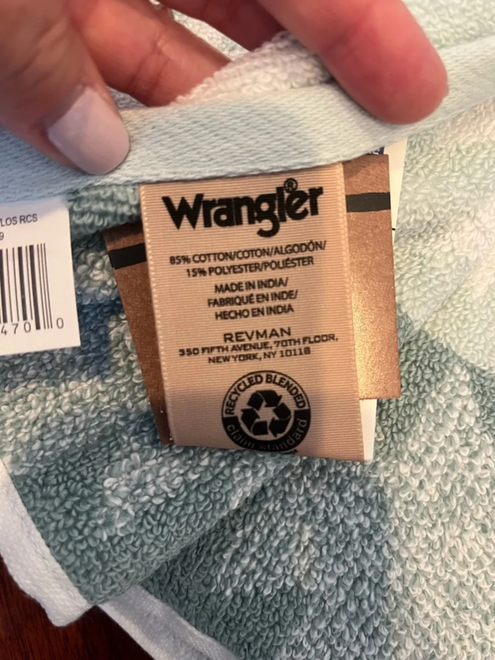 Wrangler quick dry Bath and Hand Towel Set